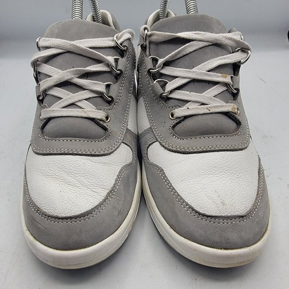 Mephisto Womens 8 Ruby Gray Metallic Leather Nubuck Sneakers Shock Absorber - Picture 2 of 12